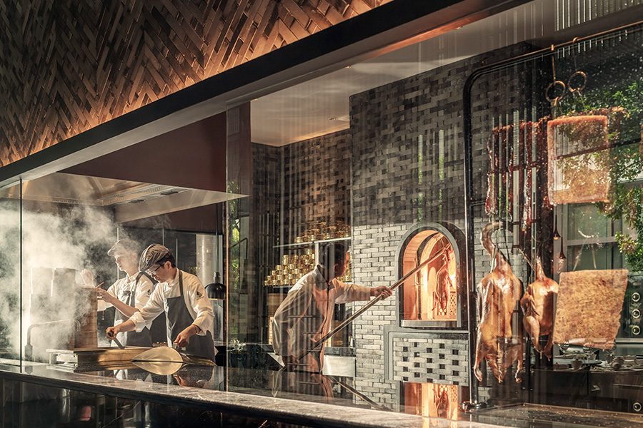Kitchen of Four Seasons Bangkok