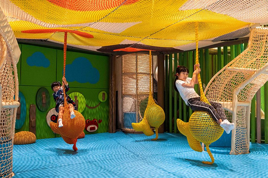 Children's playground at the Fullerton Ocean Park Hotel