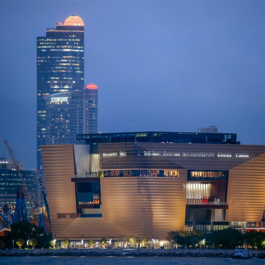 Night view of West Kowloon Cultural District