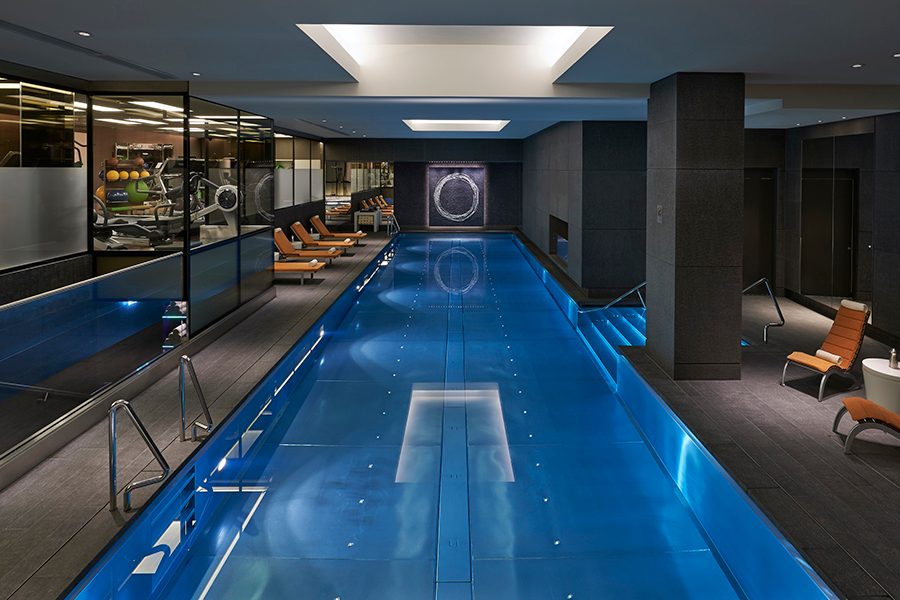 Swimming pool of Mandarin Oriental Hyde Park, London 