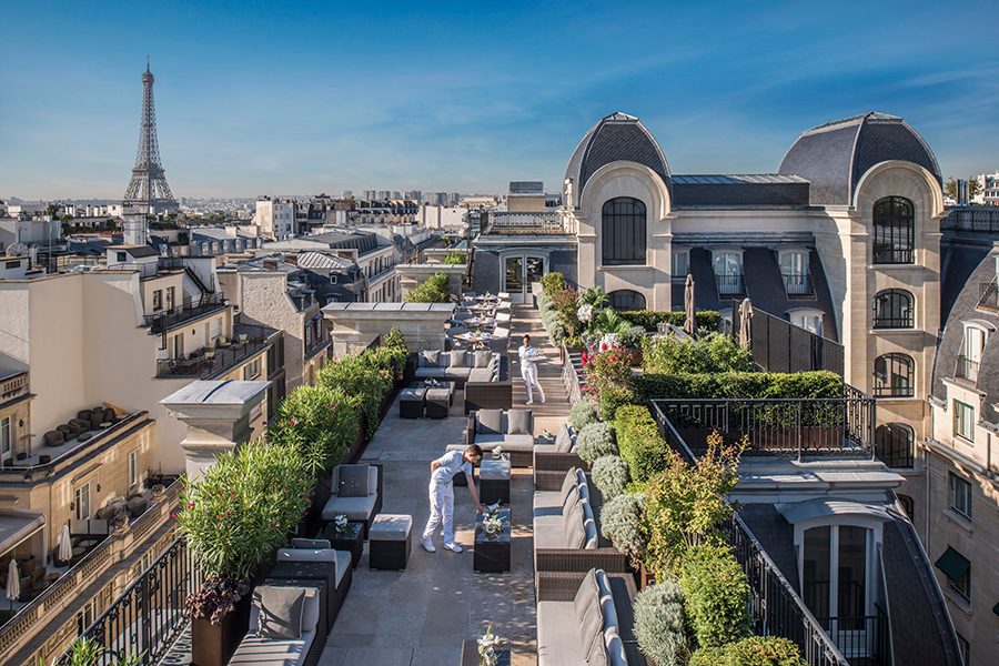View from The Peninsula Paris 