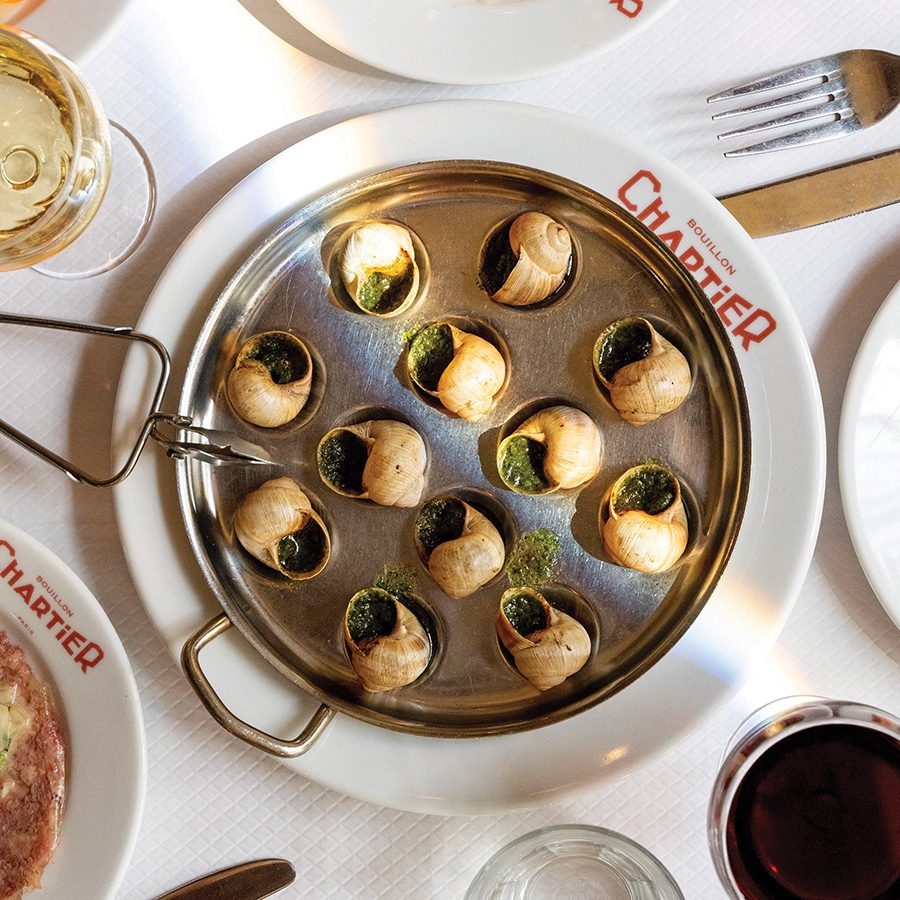 Escargot dish in Chartier