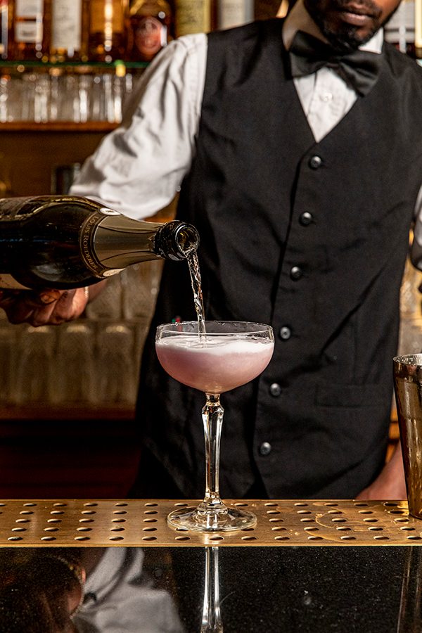 Drink served in La Coupole 