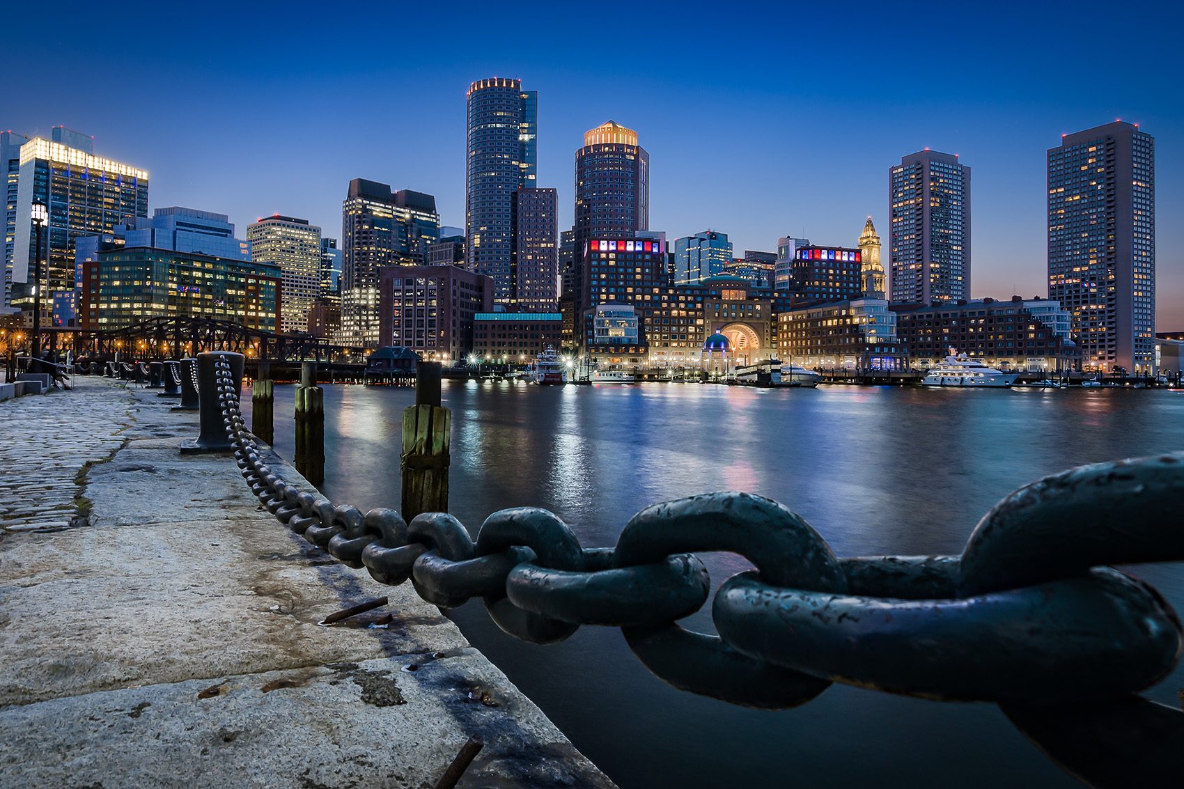 Boston night view