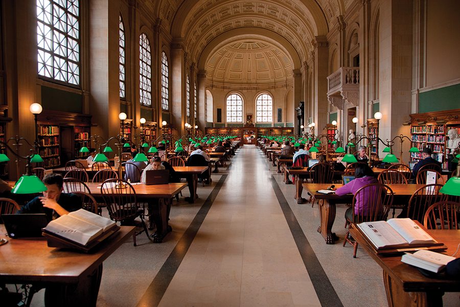 Public library in Boston
