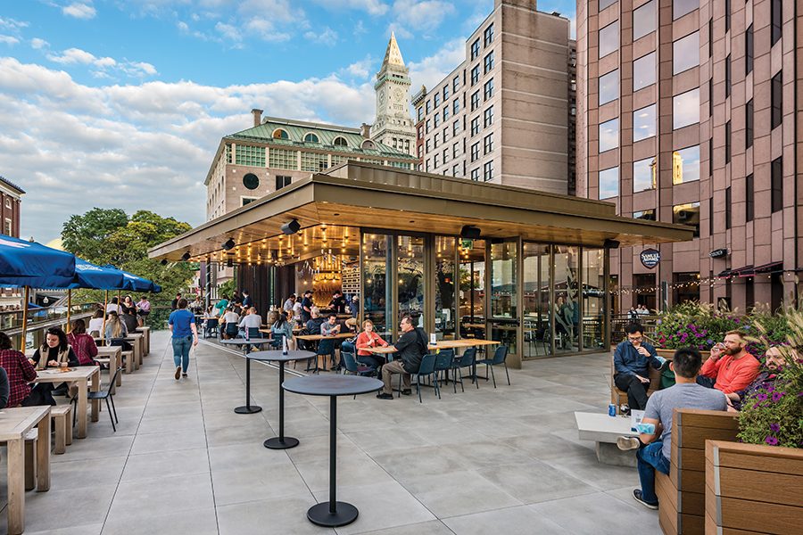 Exterior of Sam Adams