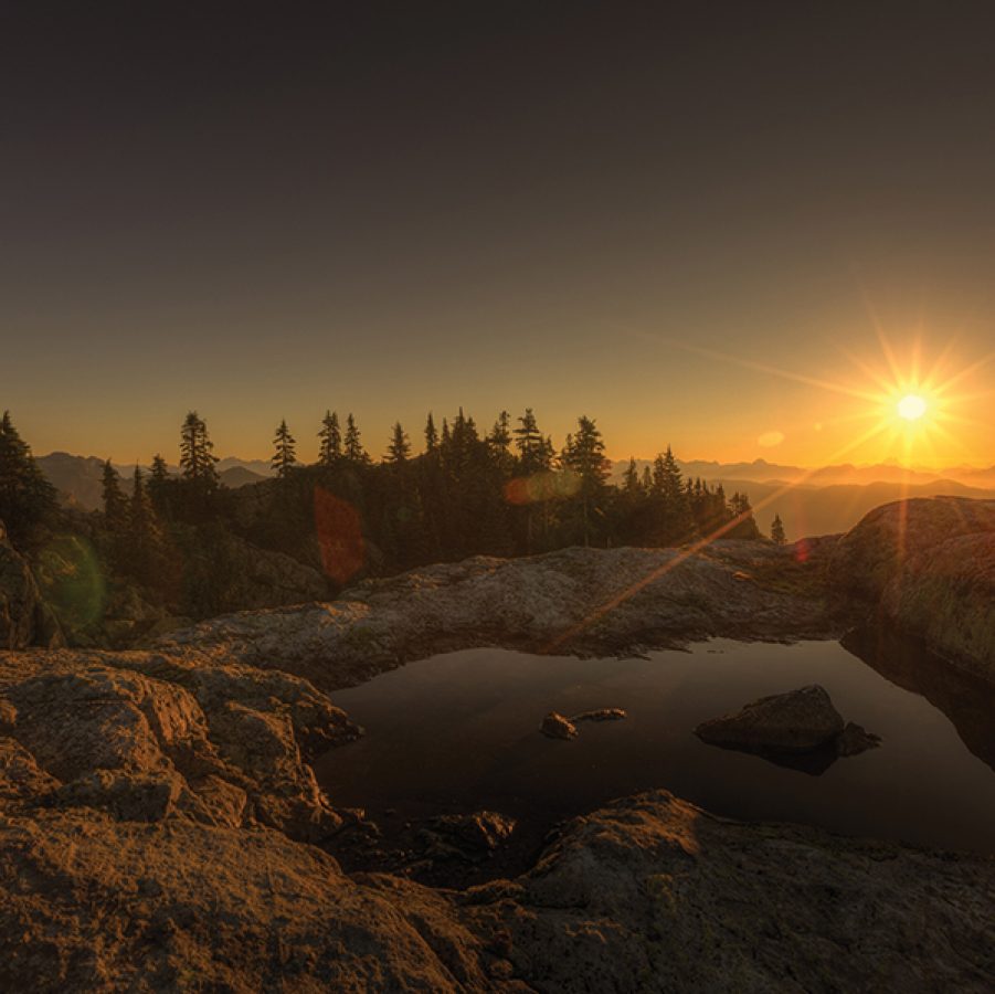 Sunrise in Mount Seymour, Canada 