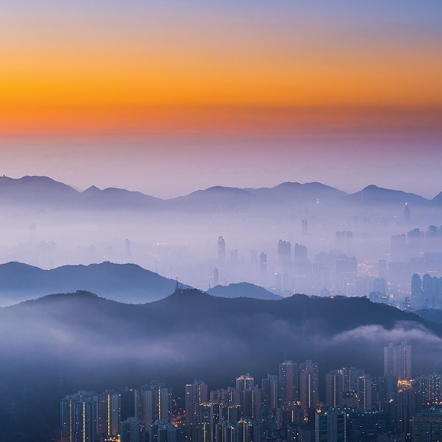 Sunrise on Tai Mo Shan, Hong Kong SAR