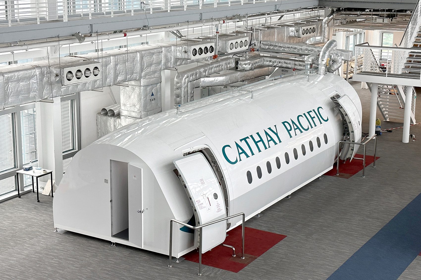 Cathay Pacific safety training device