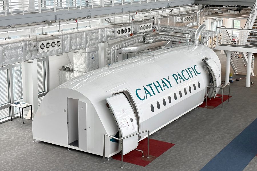 Cathay Pacific safety training device