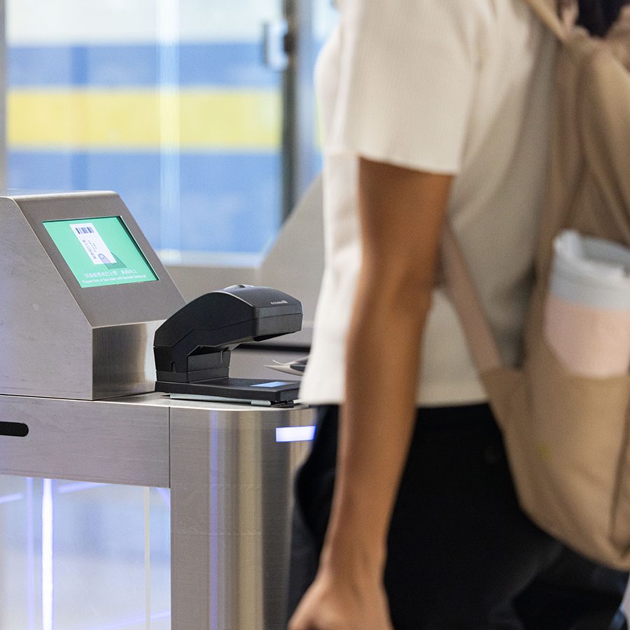 Boarding pass scanner
