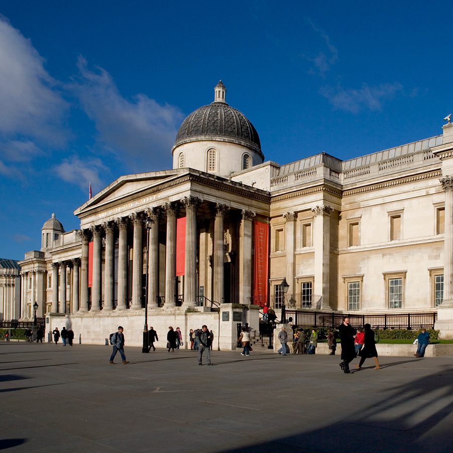 The exterior view of National Gallery