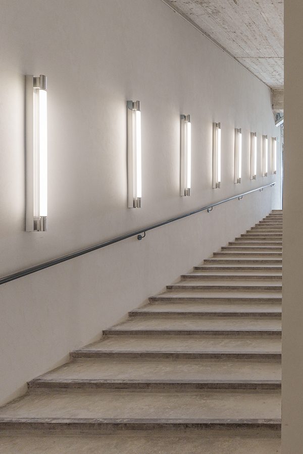 White stairs