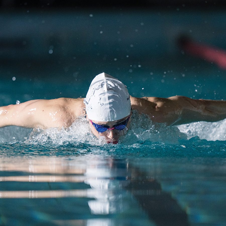 Soibhan isswimming