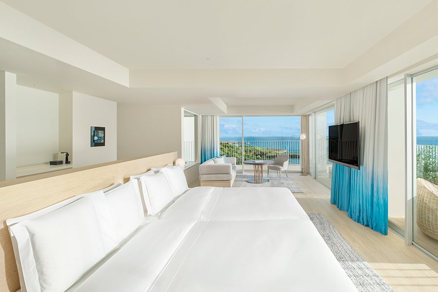An interior view of a big bedroom at Iraph Sui Miyako