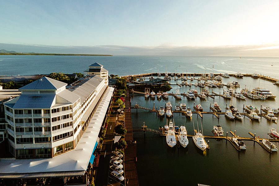 Exterior of Shangri La The Marina
