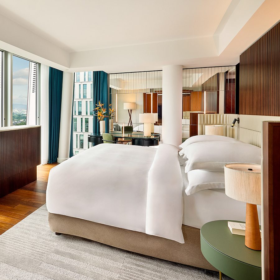 Bedroom in JW Marriott Frankfurt