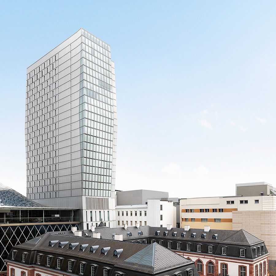 Exterior view of JW Marriott in Frankfurt