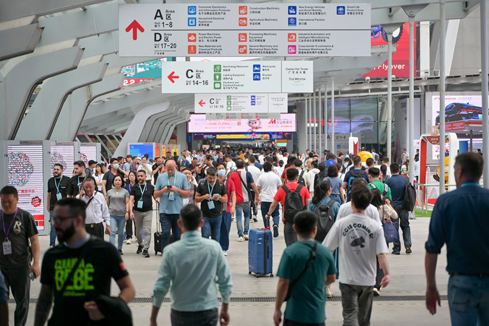 People walking through the first phase of Canton Fair