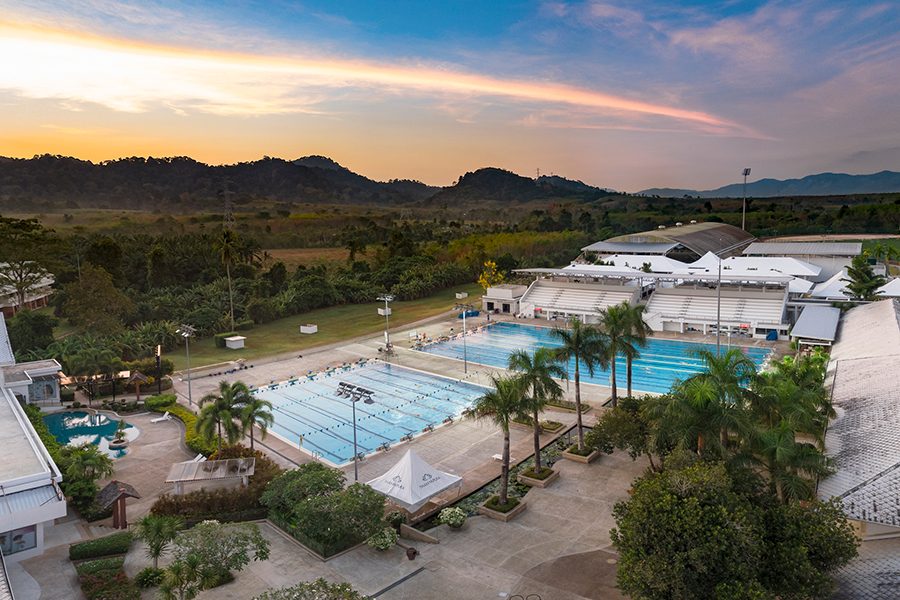 Wide shot of Thanyapura Sports & Health Resort, Phuket
