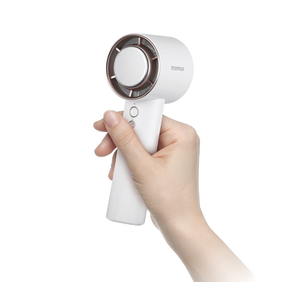 A hand holding a fan