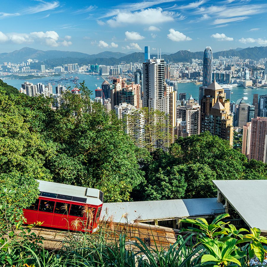 Peak Tram in Hong Kong