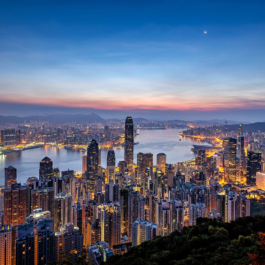 A view at The Peak observation point