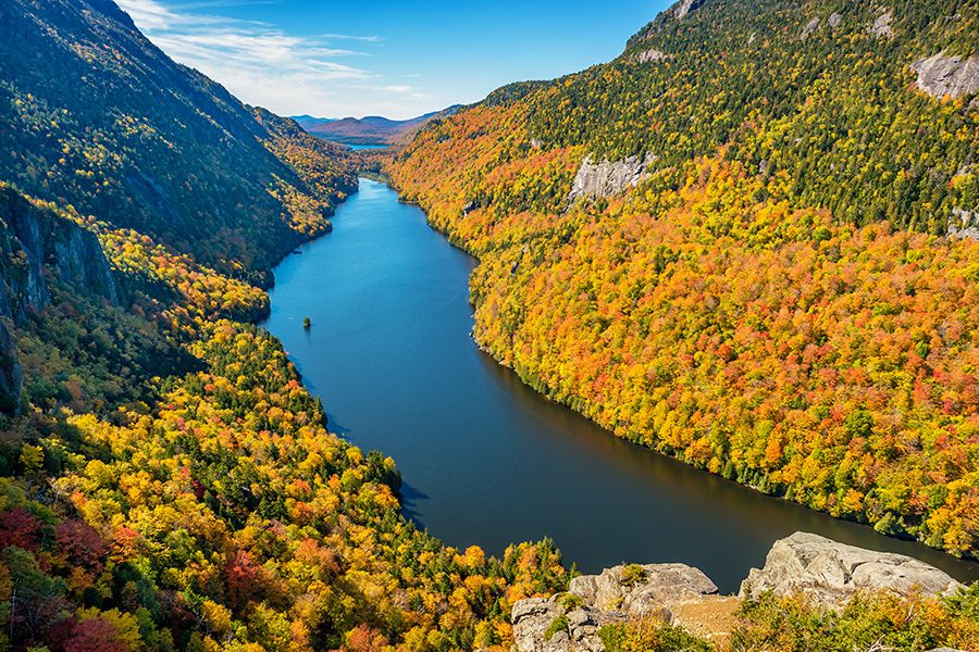 Adirondacks in Autumn in New York