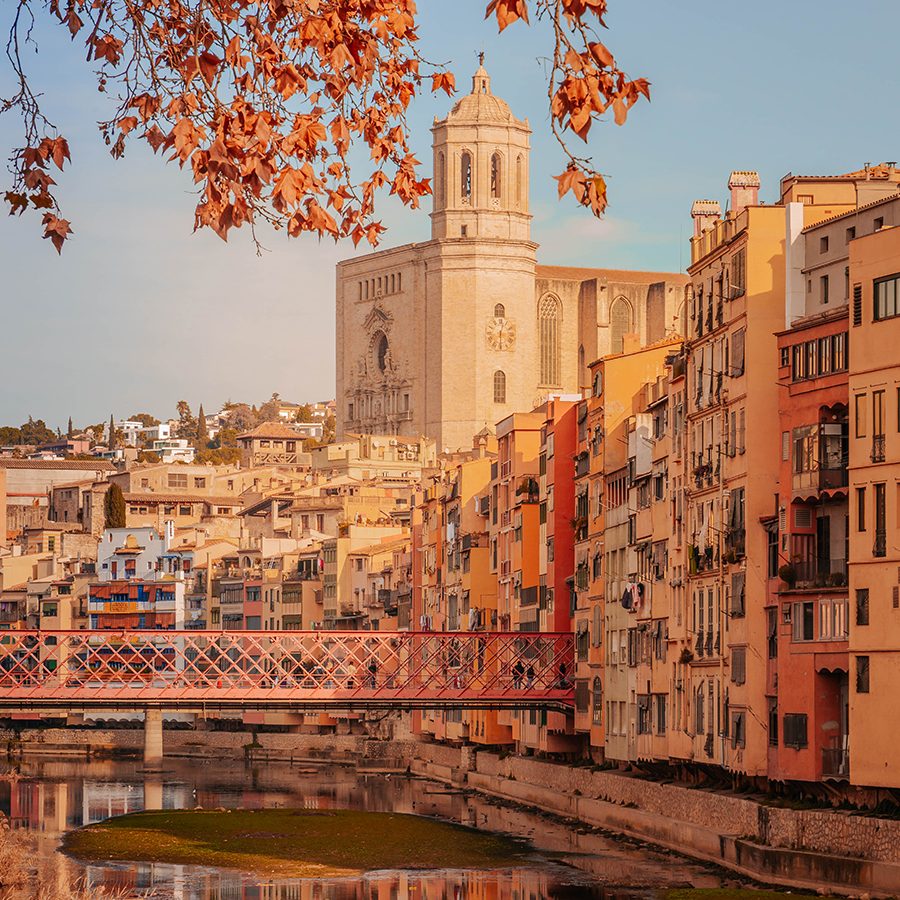 A photo of the Girona Old Town