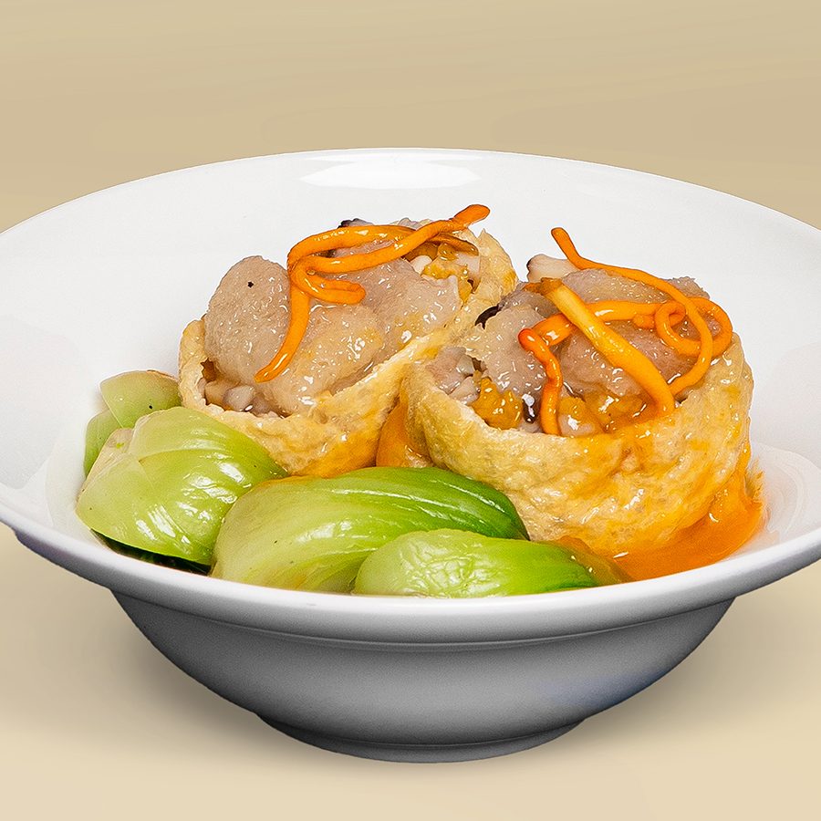 Steamed beancurd parcels