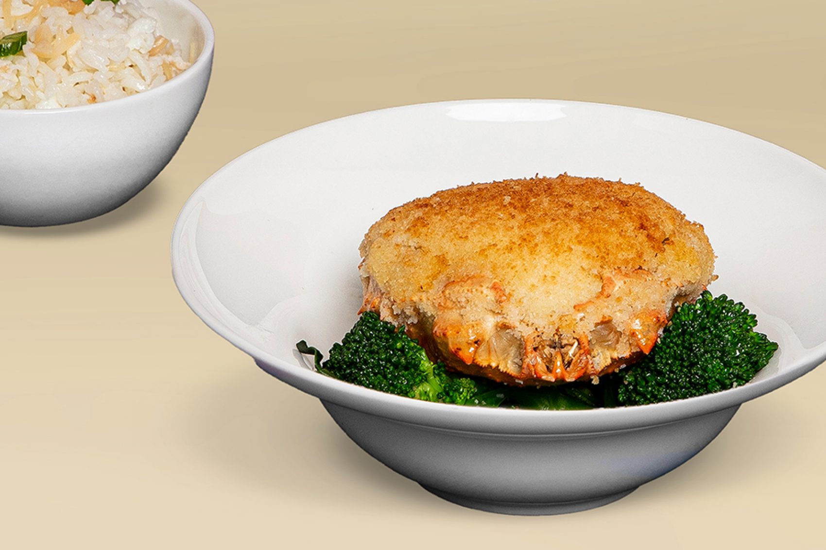 Baked crab shell