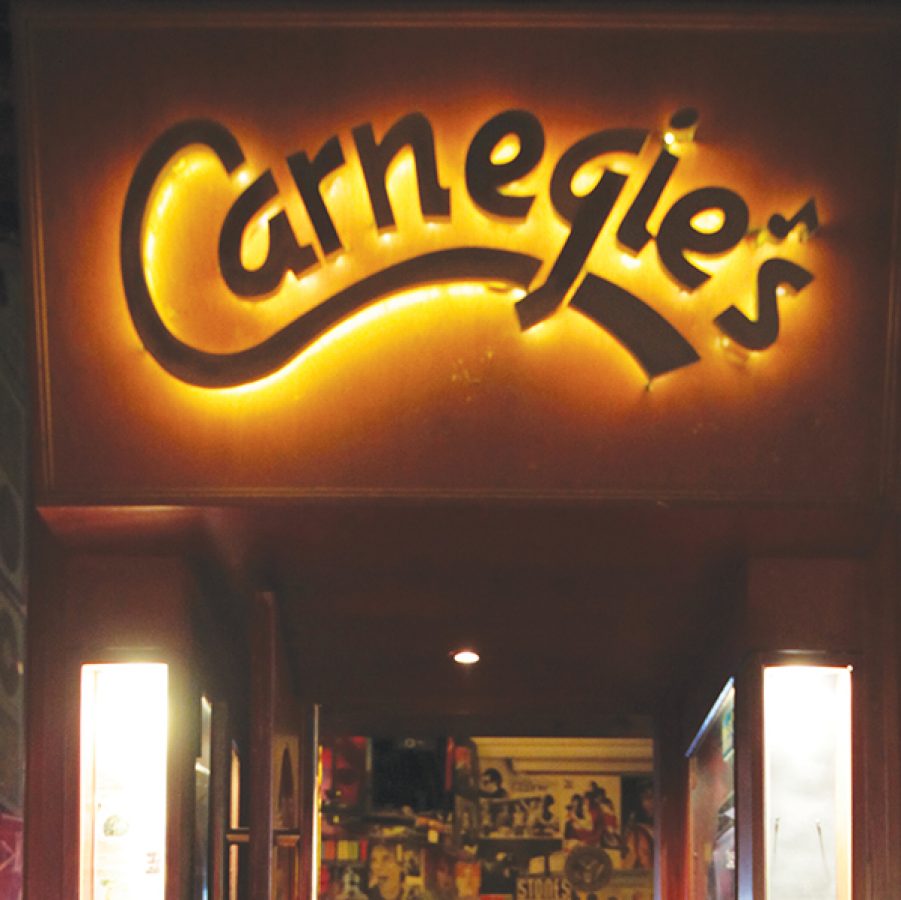 A photo of the entrance of Carnegie's in Hong Kong