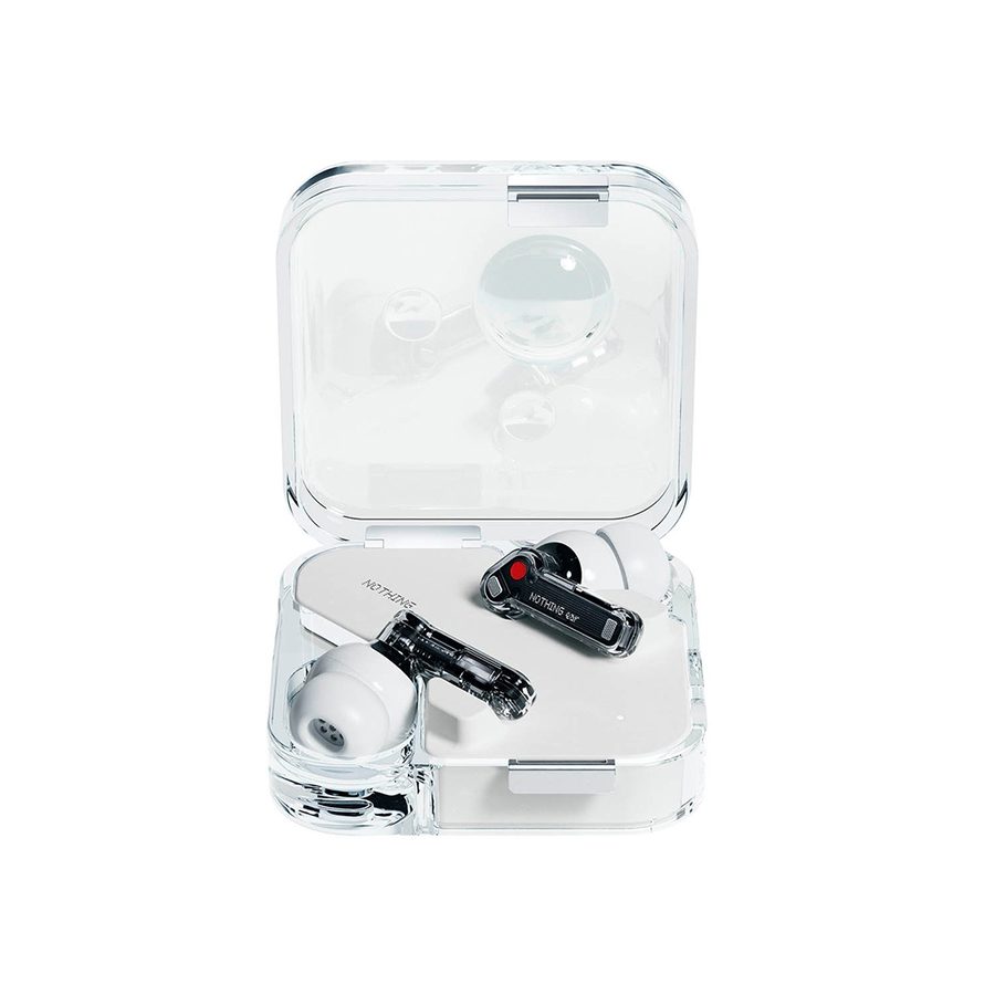 A pair of NOTHING Ear True Wireless Earphones in a white box