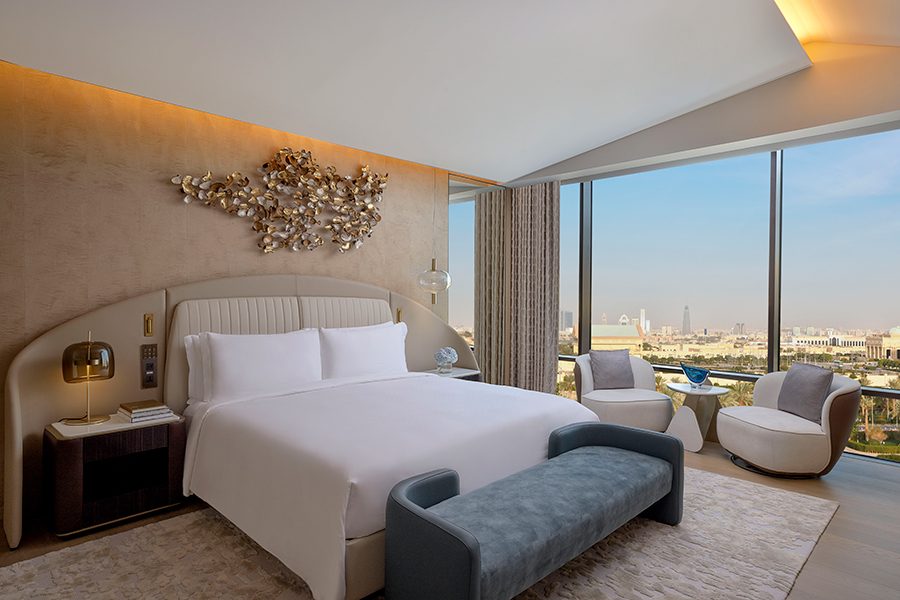 Bedroom at St Regis Riyadh