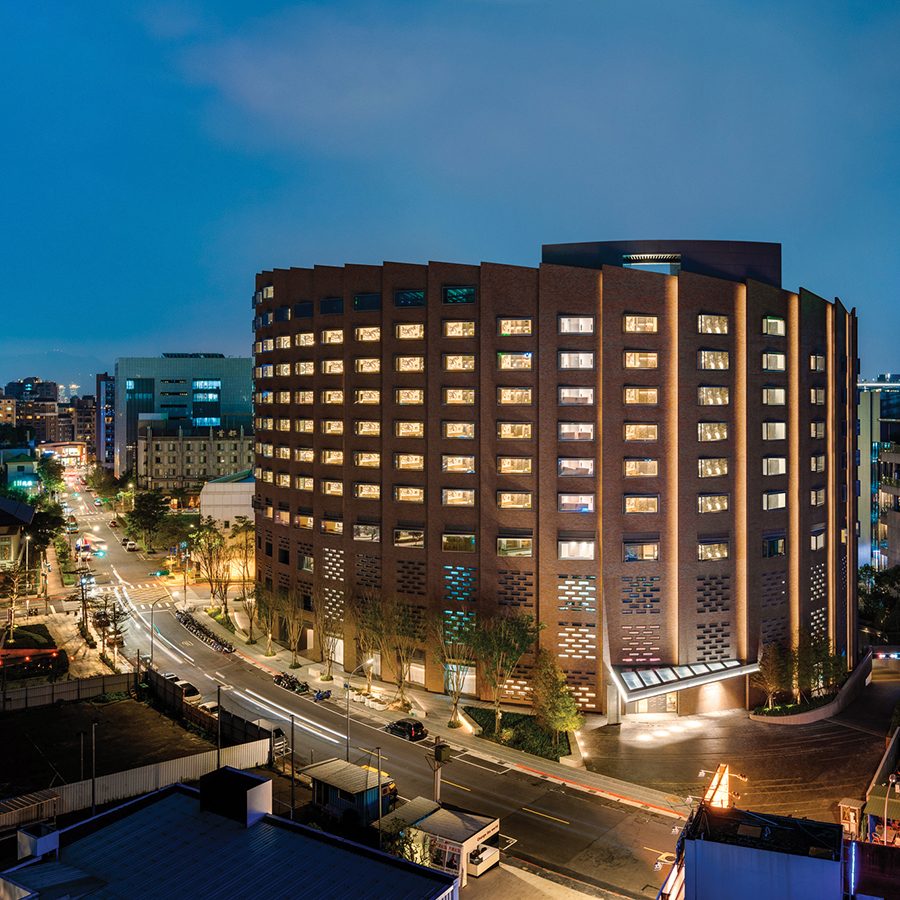 The exterior view of Hotel Indigo Taipei North, Taiwan