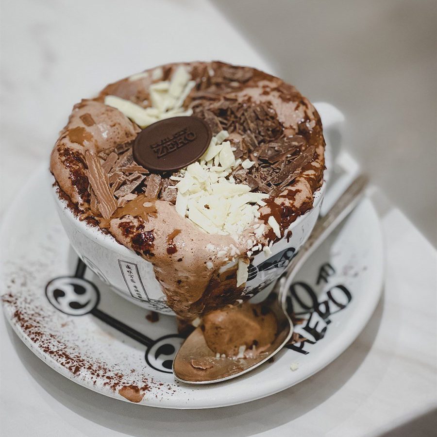 Chocolate-covered drink at Sensory Zero