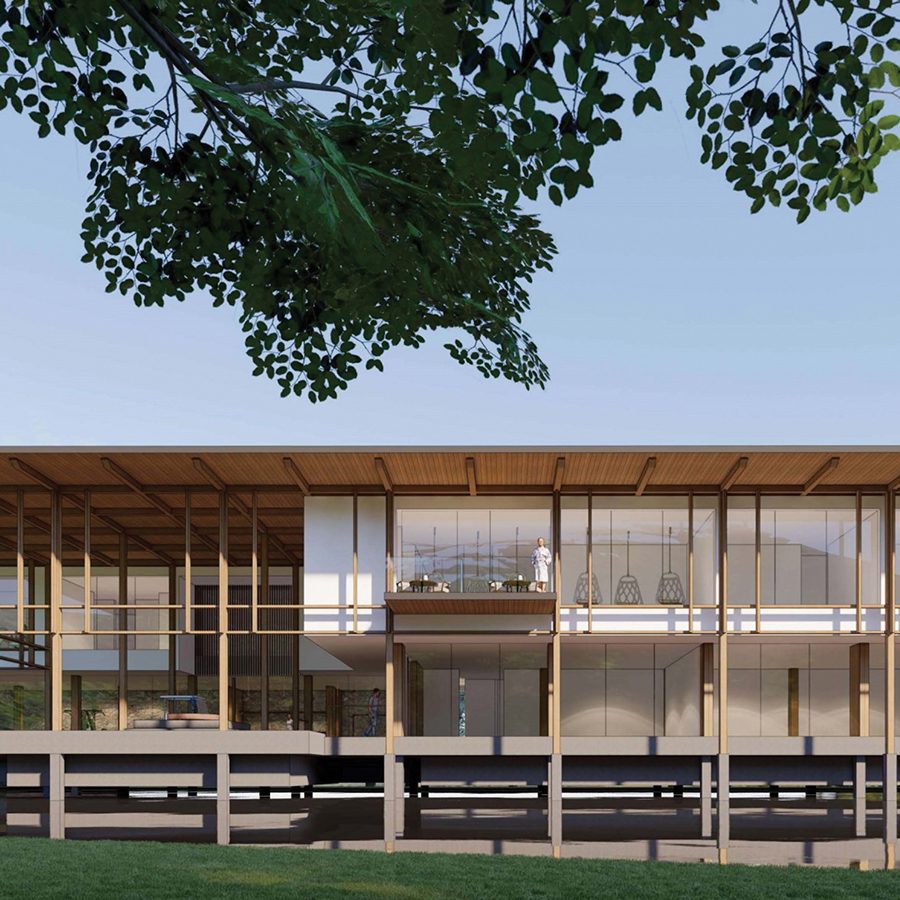 The exterior view of Layan Life wellness center at Anantara Layan Phuket Resort, Thailand
