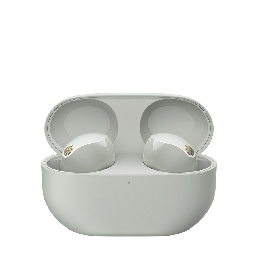 Product shot of Sony’s noise-cancelling headphones in their case 