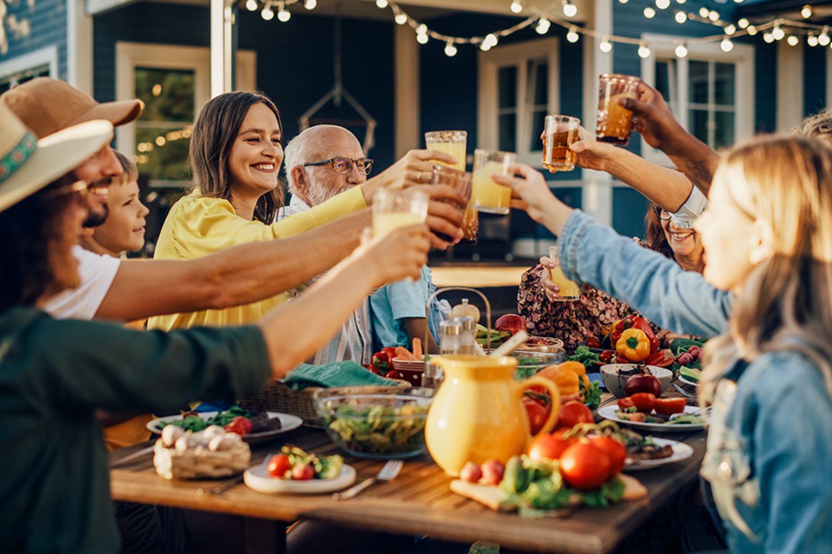 People making a toast