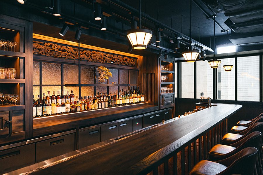 Interior of Gokan, Shingo Gokan’s new bar in Hong Kong