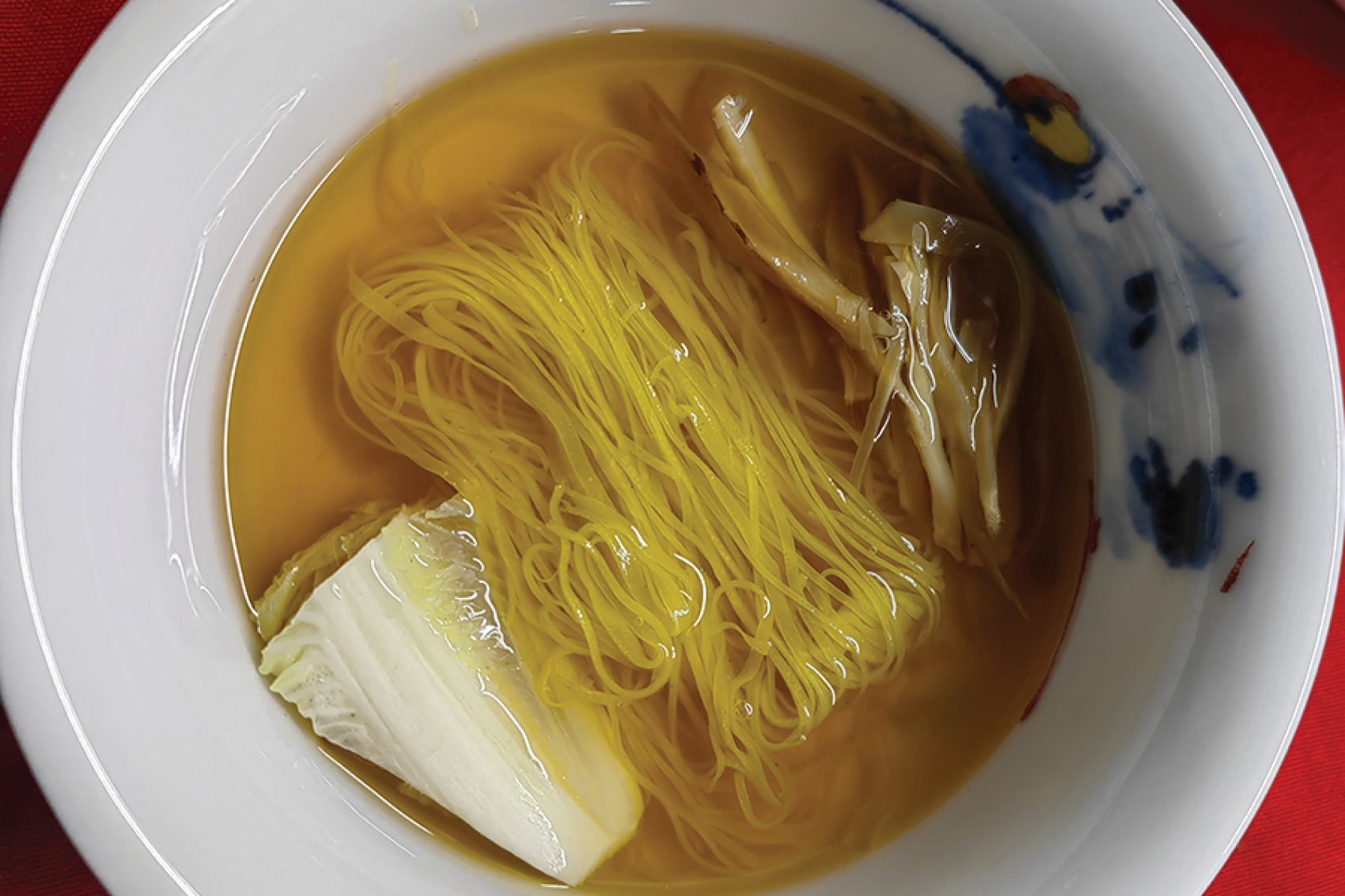 Jinsimian golden noodles at Yu Zhi Lan, Chendu