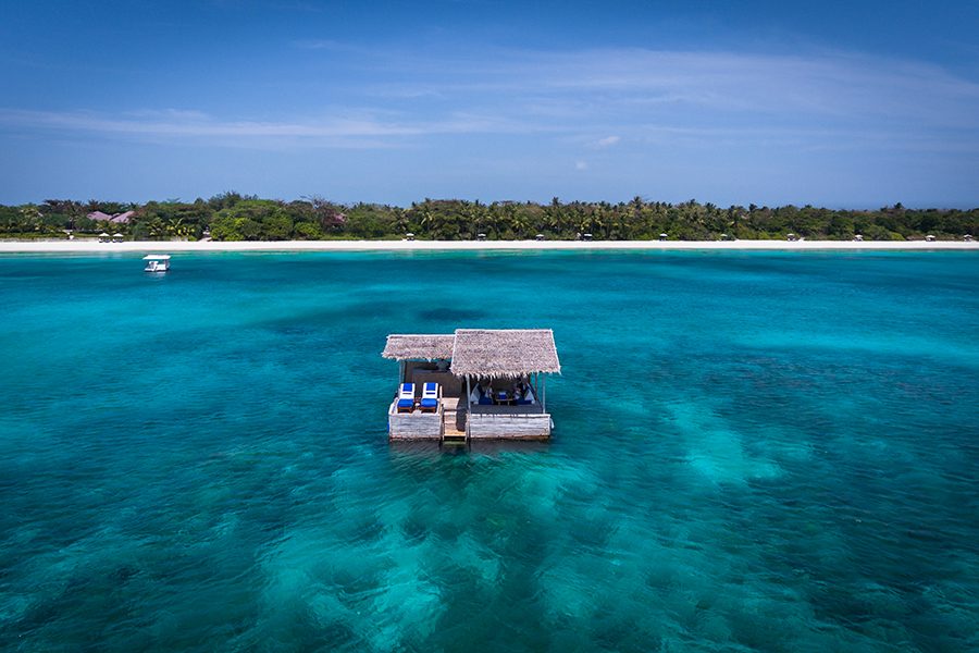 The Floating Kawayan Bar at Amanpulo, Philippines