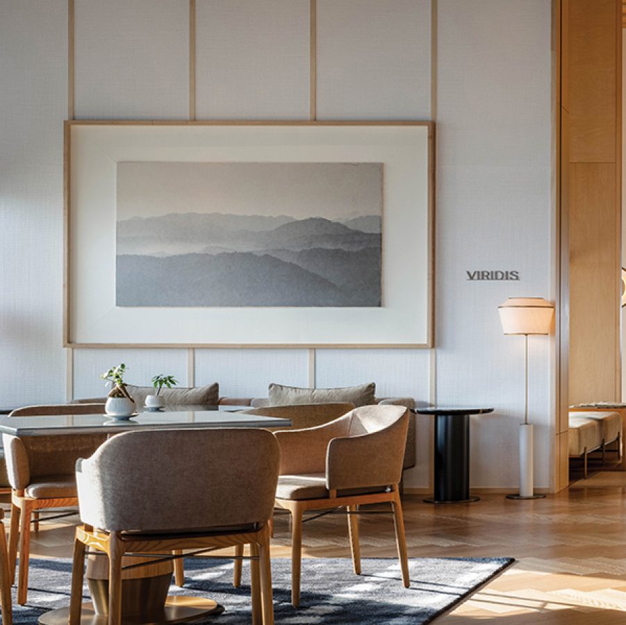 Lounge area in the Ritz-Carlton Fukuoka