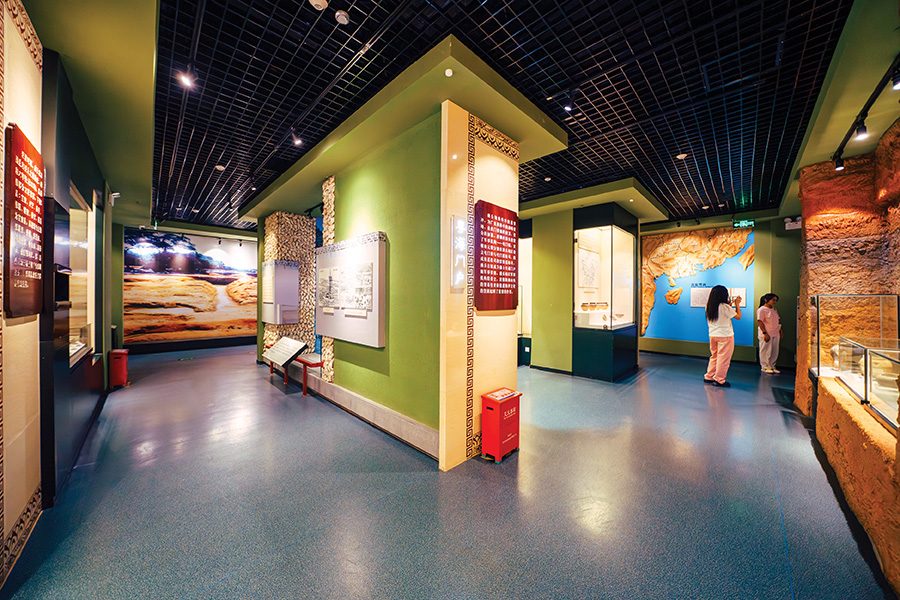 A view inside Nantou Ancient City Museum in Shenzhen, China
