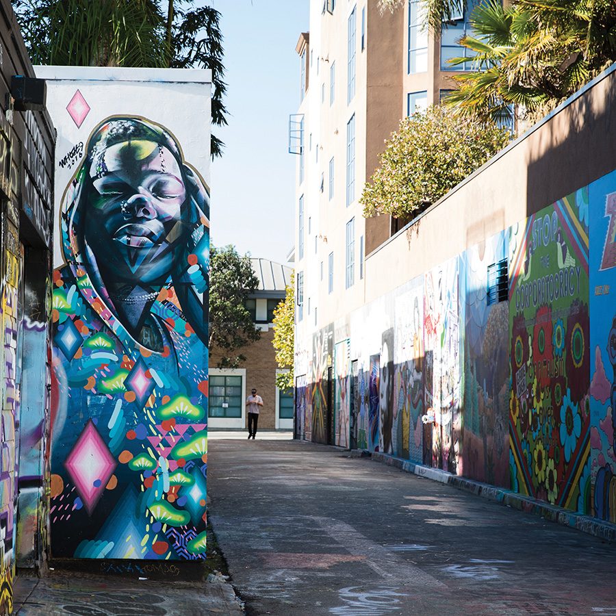 Street art along The Mission district in San Francisco