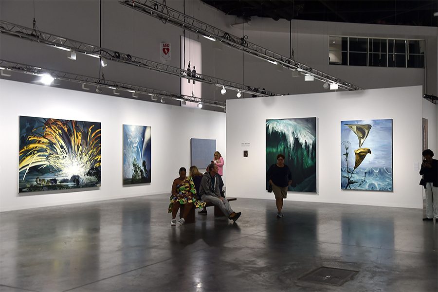 Visitors at Miami Art Basel.