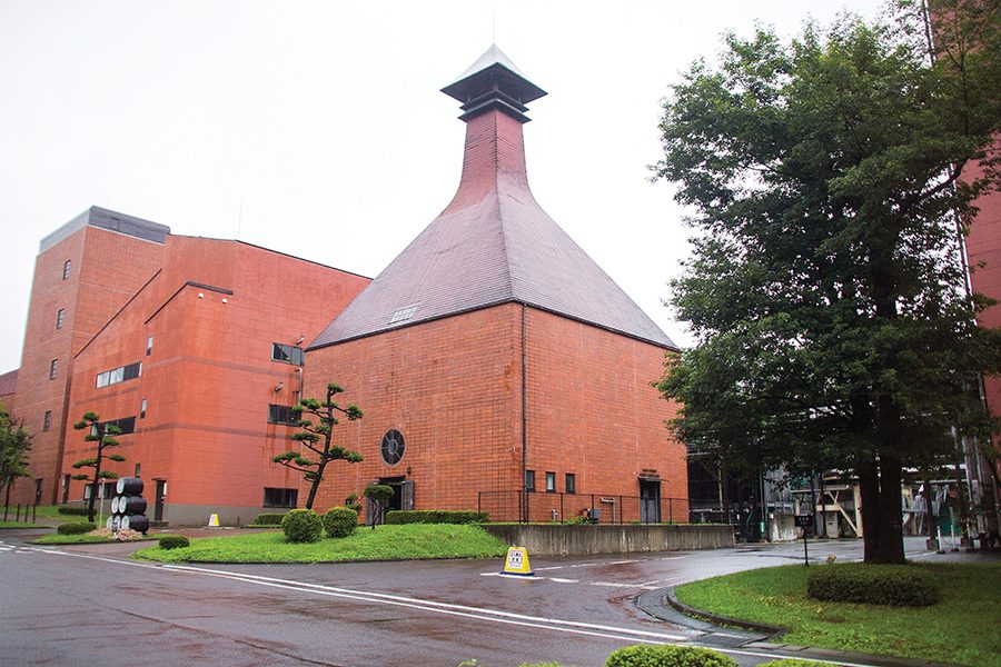 An exterior view of Nikka Whisky Factory in Hokkaido, Japan