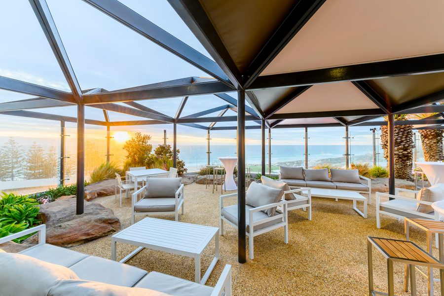 Rooftop view from a luxury hotel in Perth