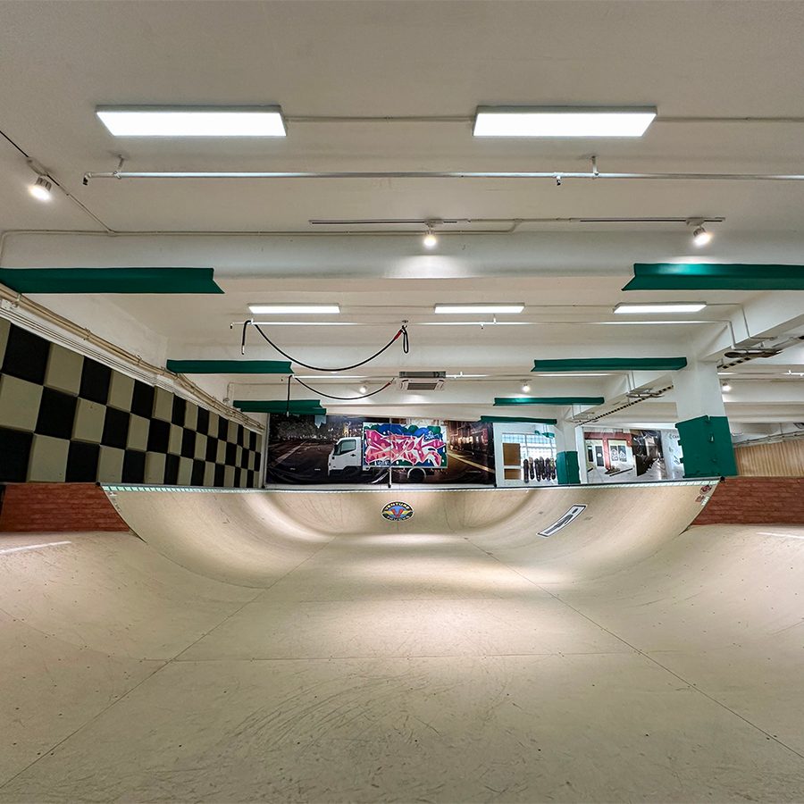 Interior of Macao’s indoor skate park, Ride 2 Exit.