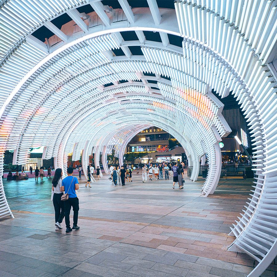 Coastal City’s outdoor light exhibition.